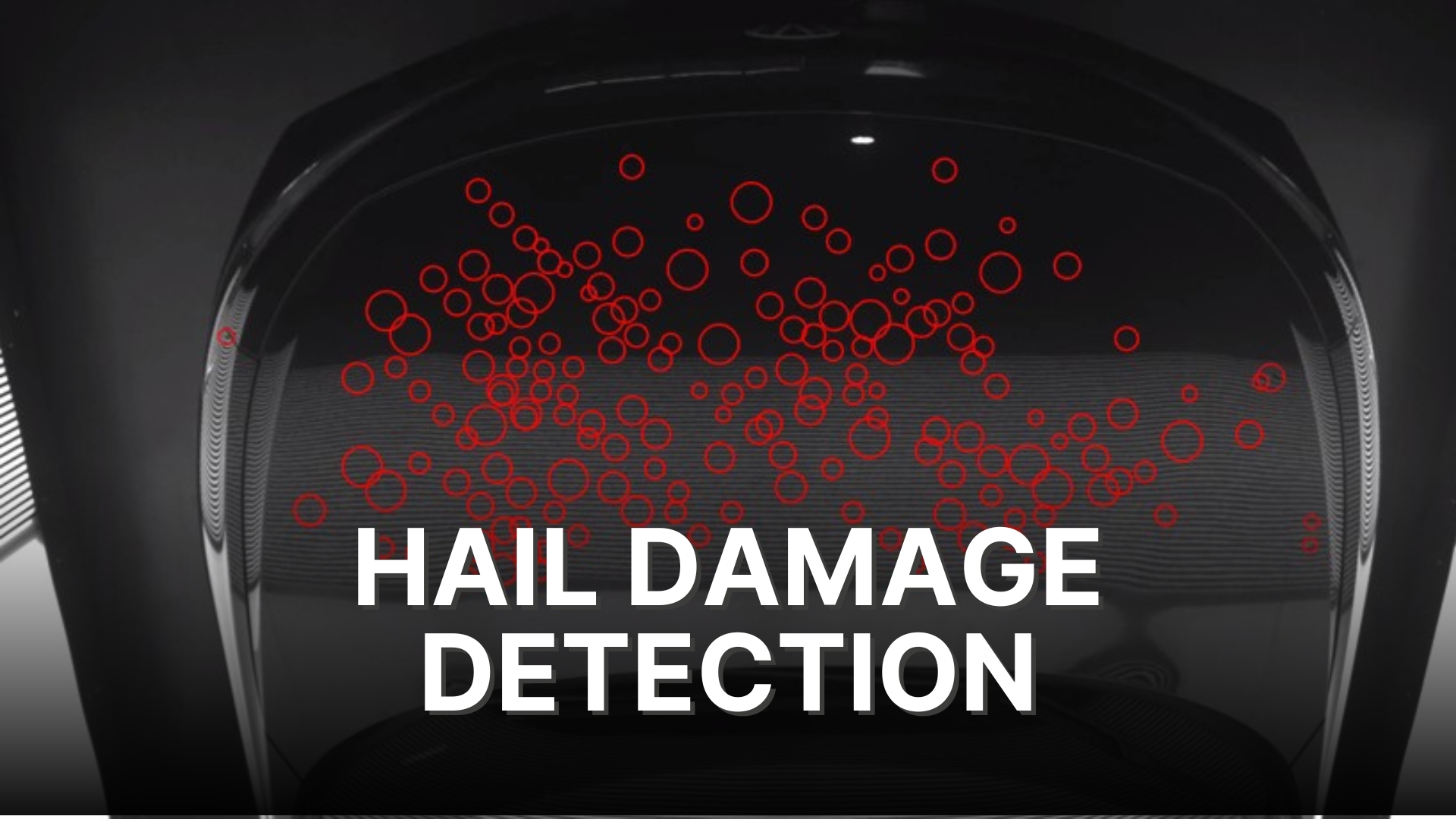 Car with hail damage
